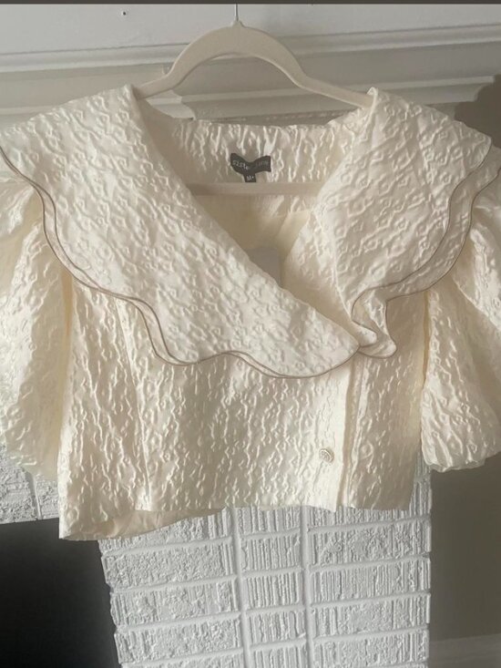 Sister Jane Tops - Sister Jane Women's Cream and White Blouse